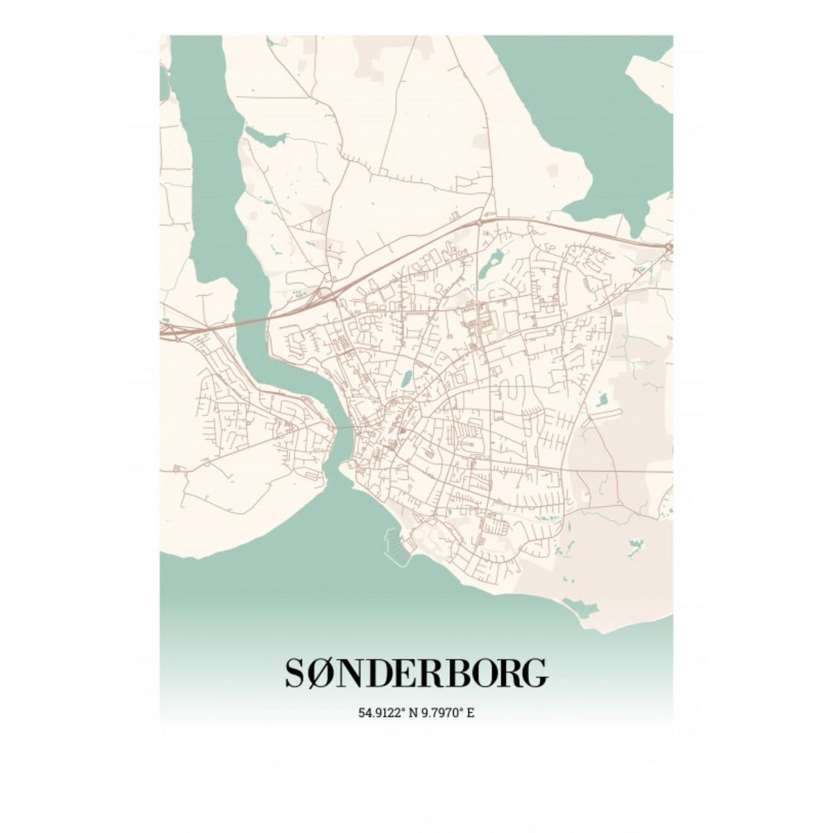 Sønderborg 30x42 cm (A3)