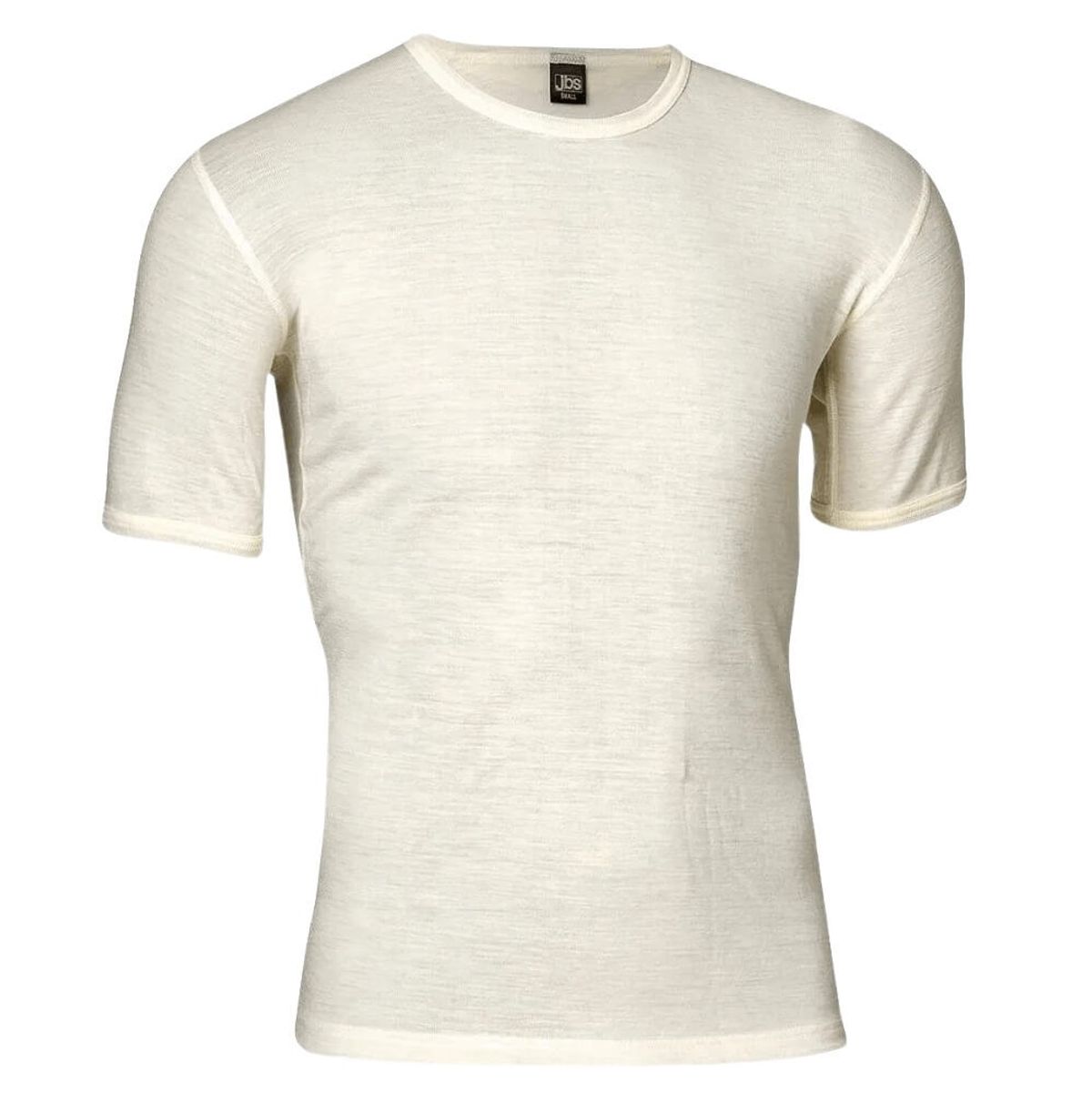 T-shirt i 100% merino uld til mænd, JBS, hvid, str. large