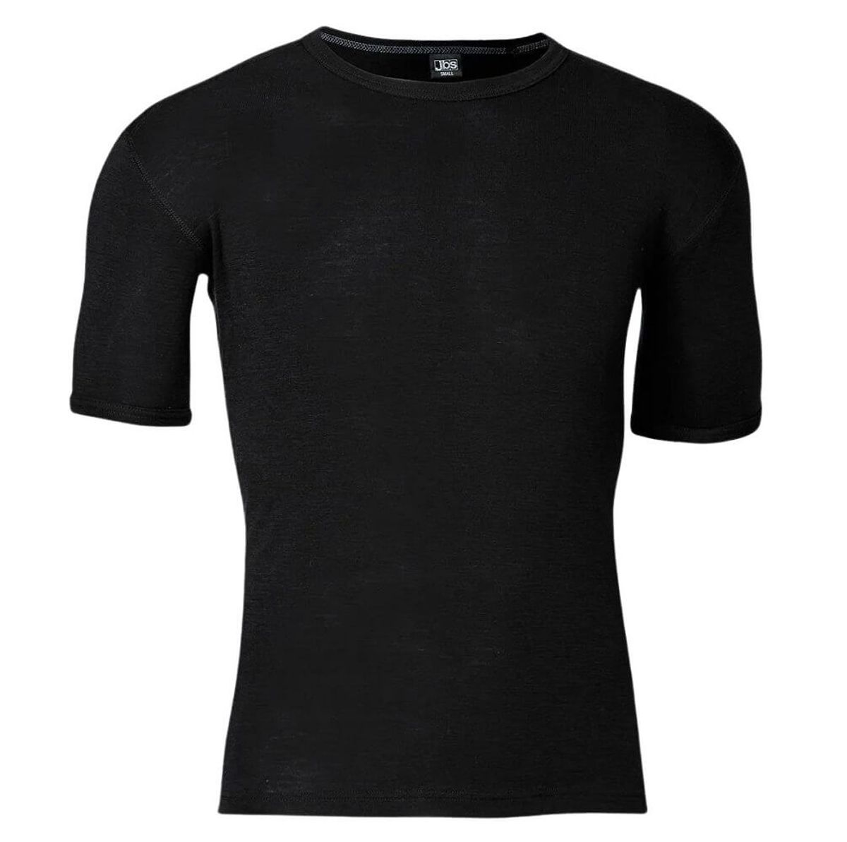 T-shirt i 100% merino uld til mænd, JBS, sort, str. 2XL