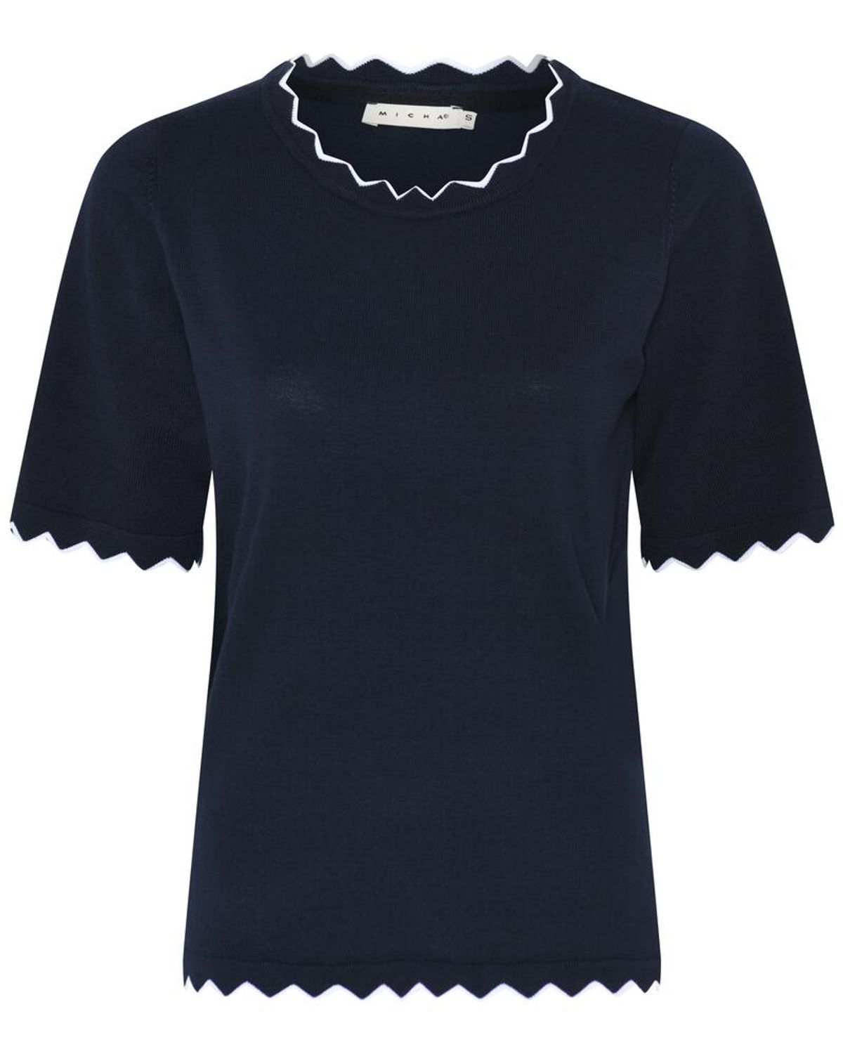 T-shirt Strik - Waves - Navy - Micha