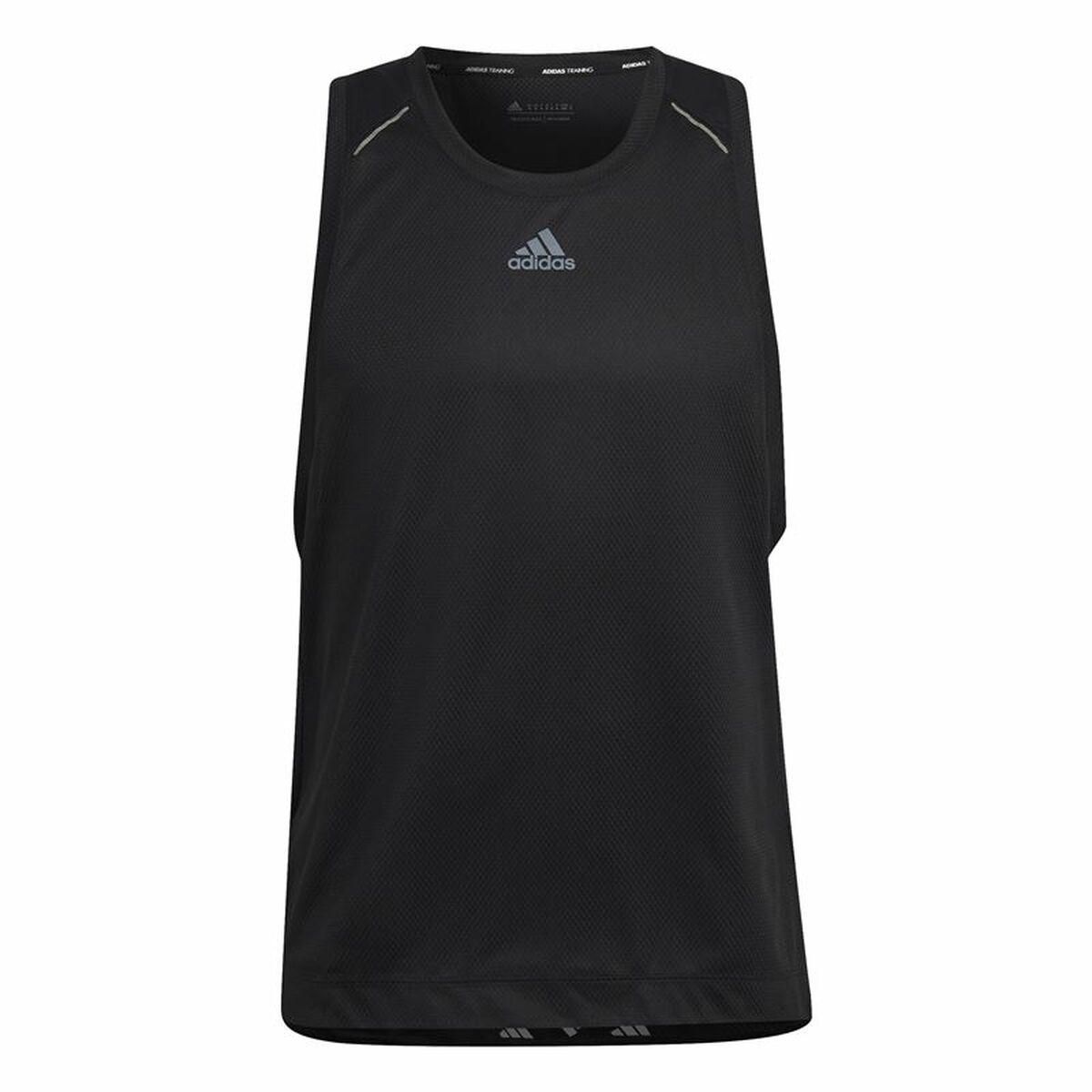 T-shirt til Mænd uden Ærmer Adidas HIIT Spin Training Sort M