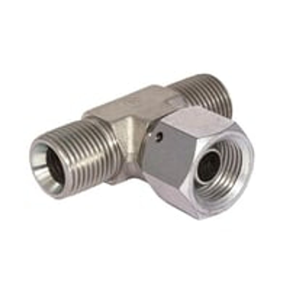 T-stykke 1/2" BSPP nippel/omlber/nippel