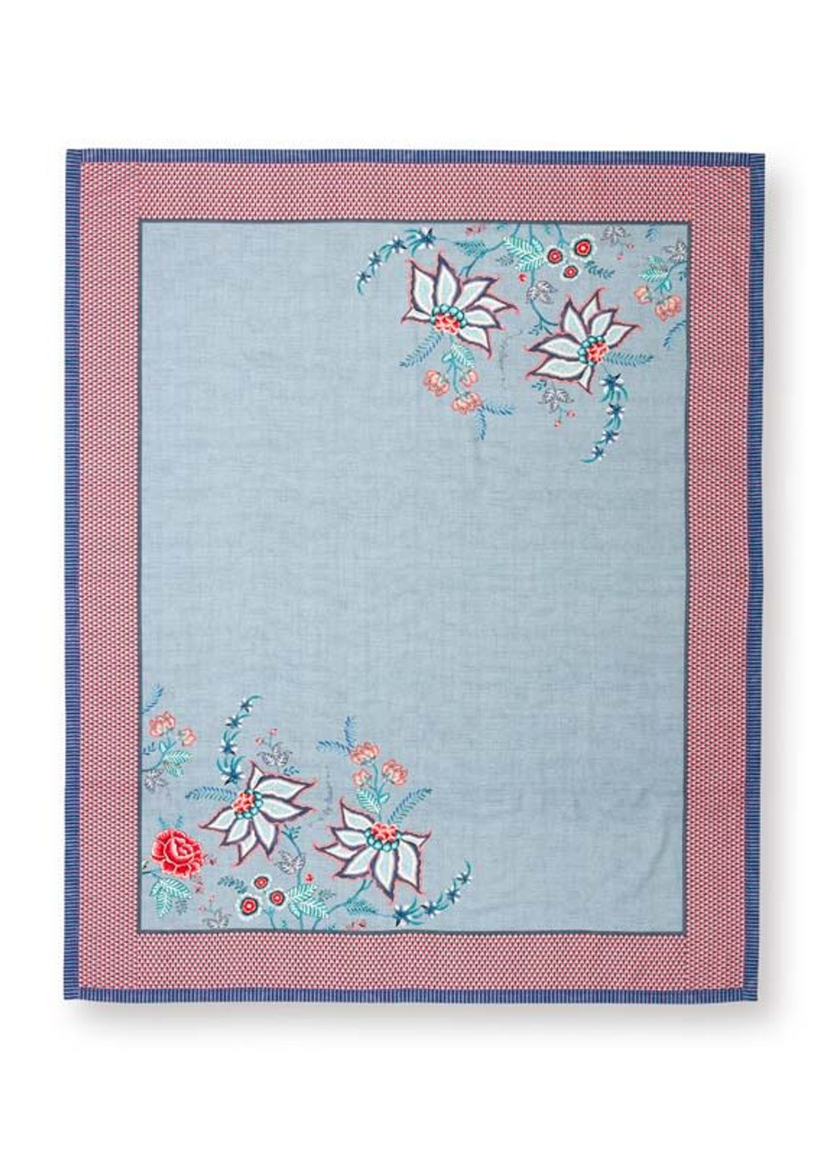 Table Cloth Flower Festival Blue 140x180cm