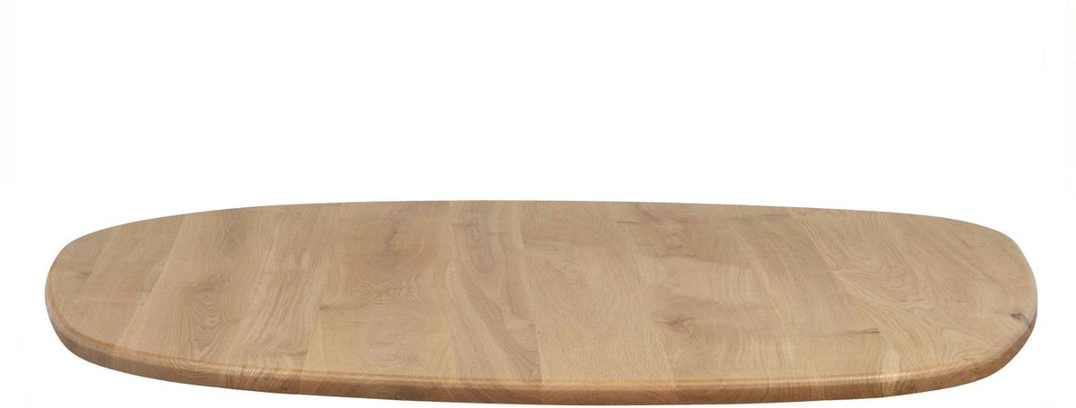 Tablo, Oval bordplade, eg, natur, 2.2x130x130 cm