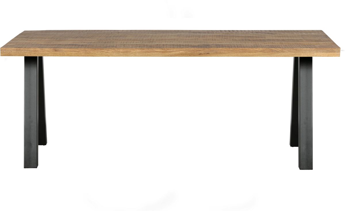 Tablo Utrecht leg, Plankebord, mangotræ/metal, natur, 75x200x90 cm