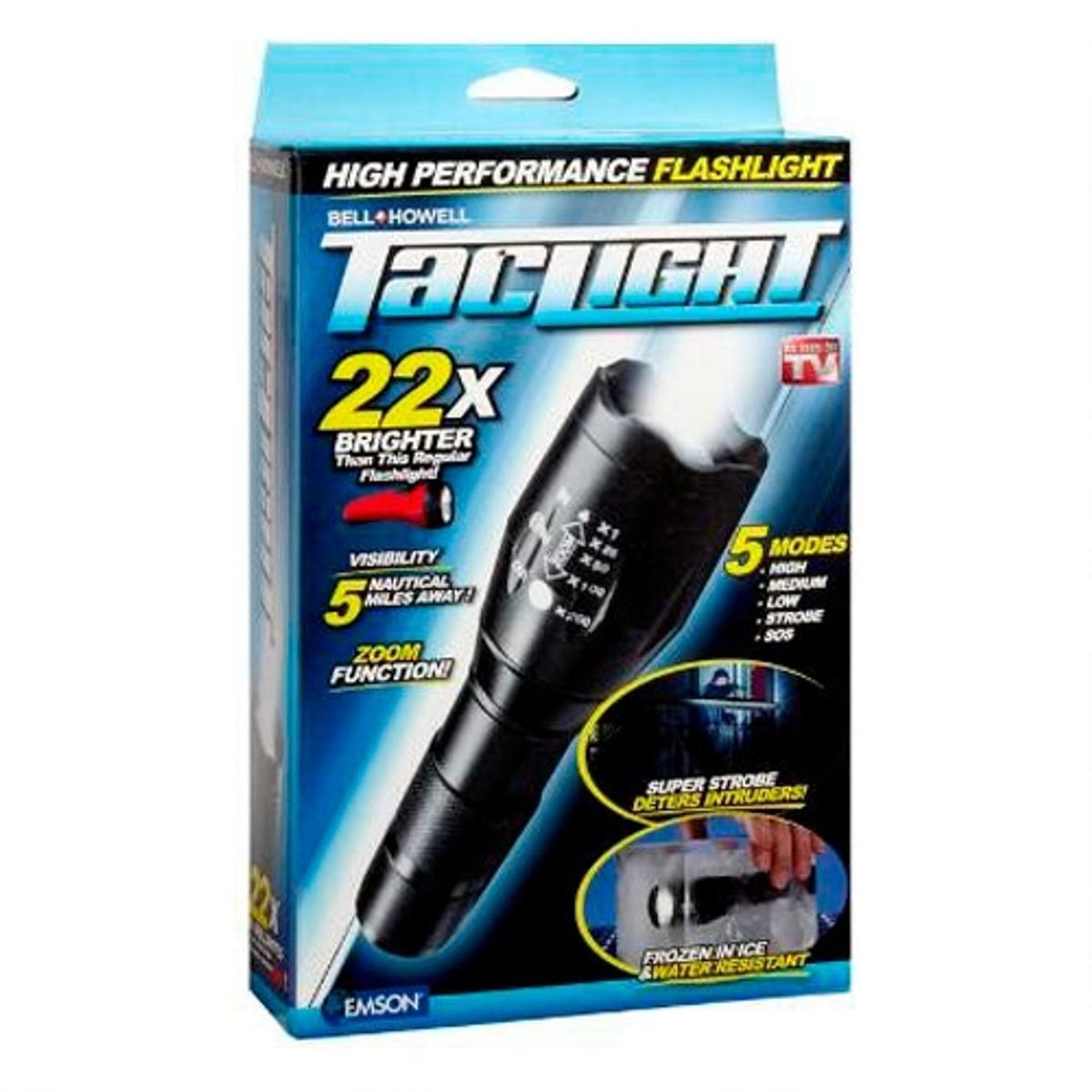 TACLIGHT LED Zoom Lommelygte