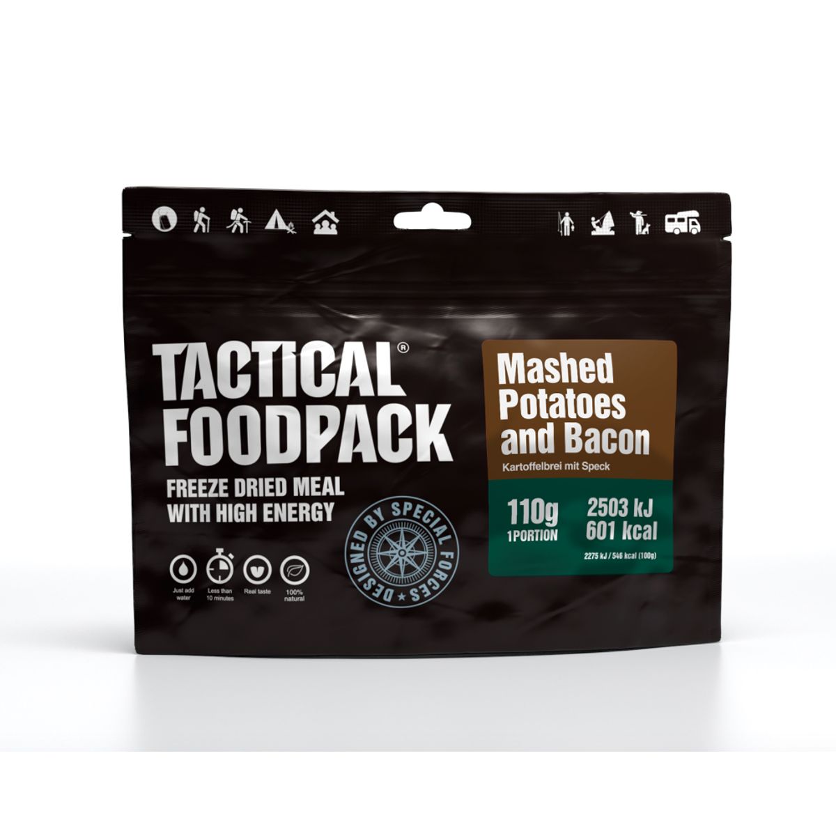 Tactical Foodpack Kartoffelmos med Bacon - 110g