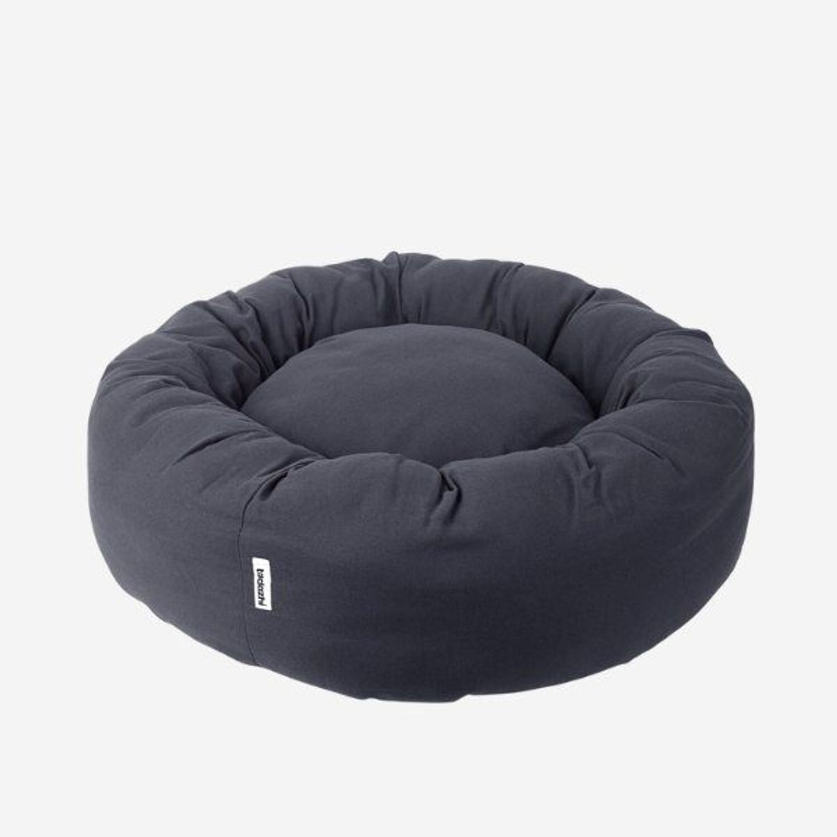 Tadazhi Donut Bed // Vaskbar donut hundeseng (mørkegrå) - L