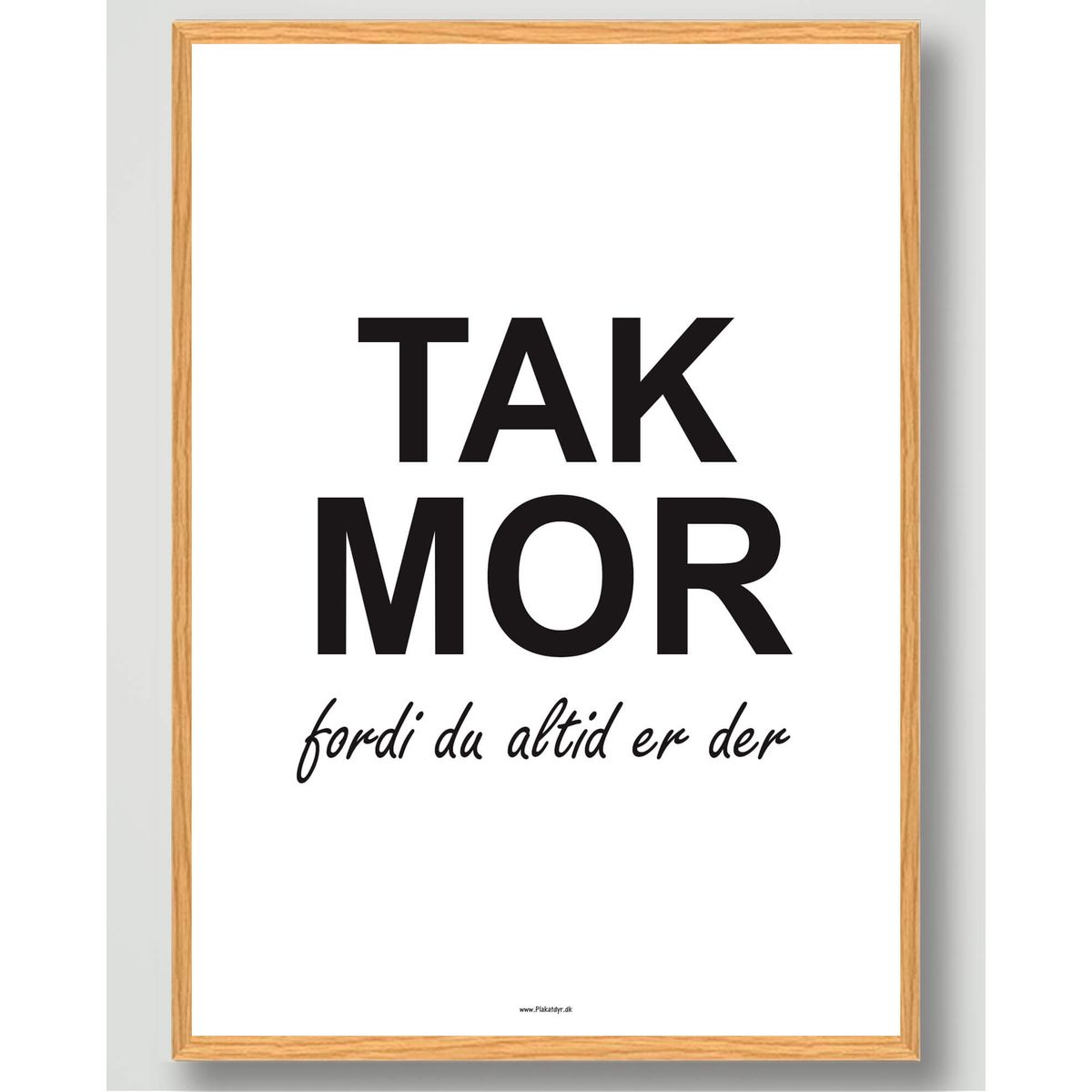 Tak mor - plakat (Størrelse: M - 30x40cm)