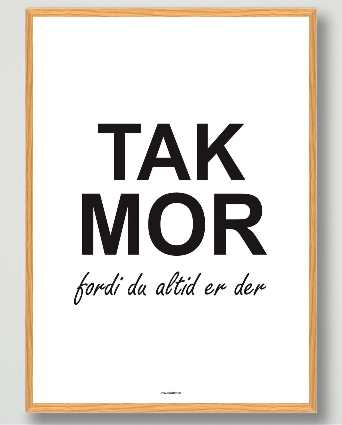 Tak mor - plakat (Størrelse: S - 21x29,7cm (A4))