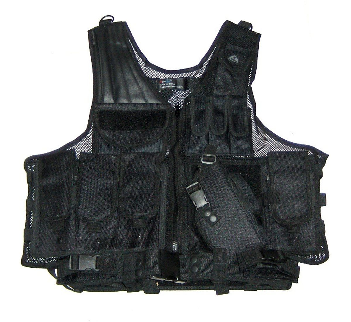 Taktisk vest, Full set, Sort str. one size