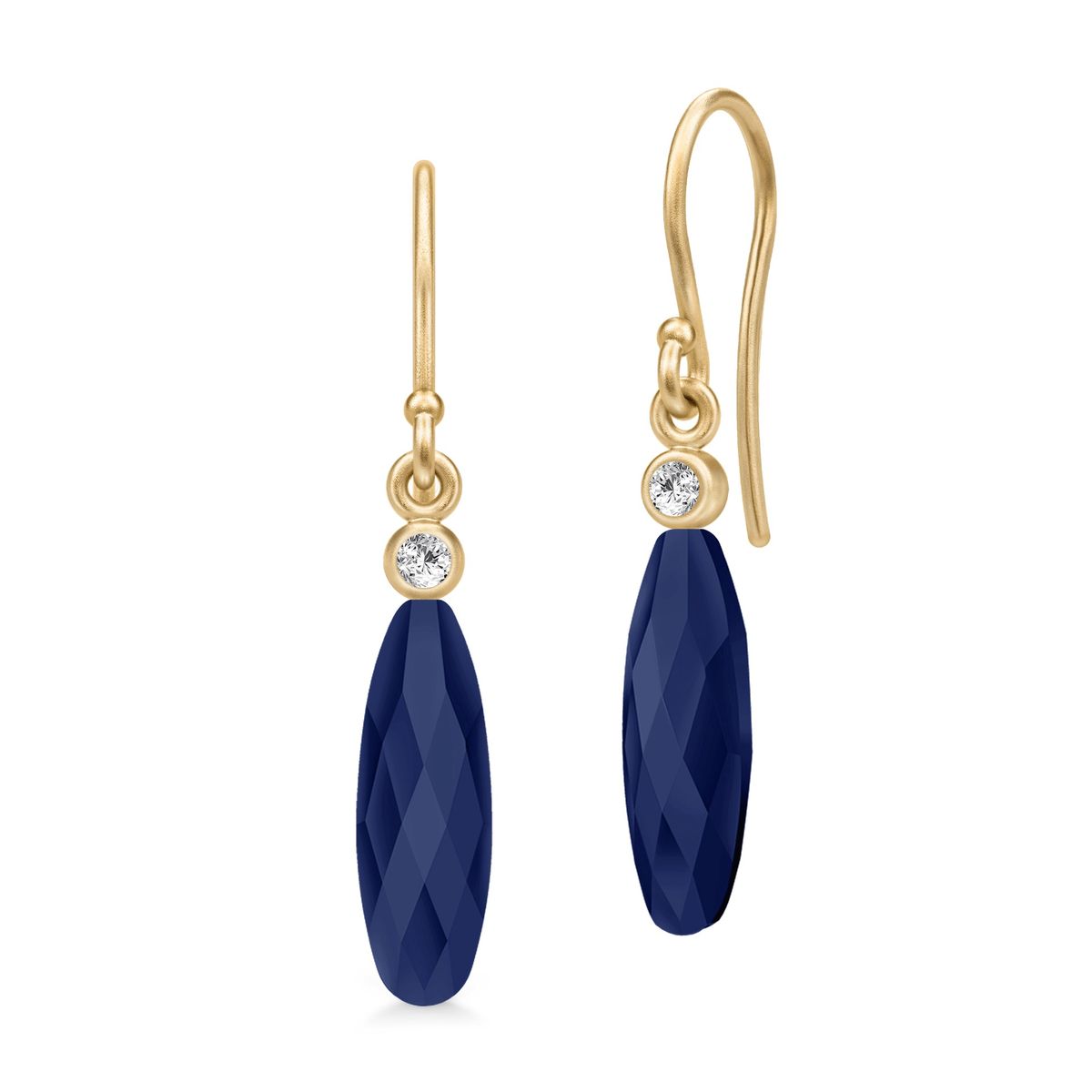 Talia Earring Lapis Crystal