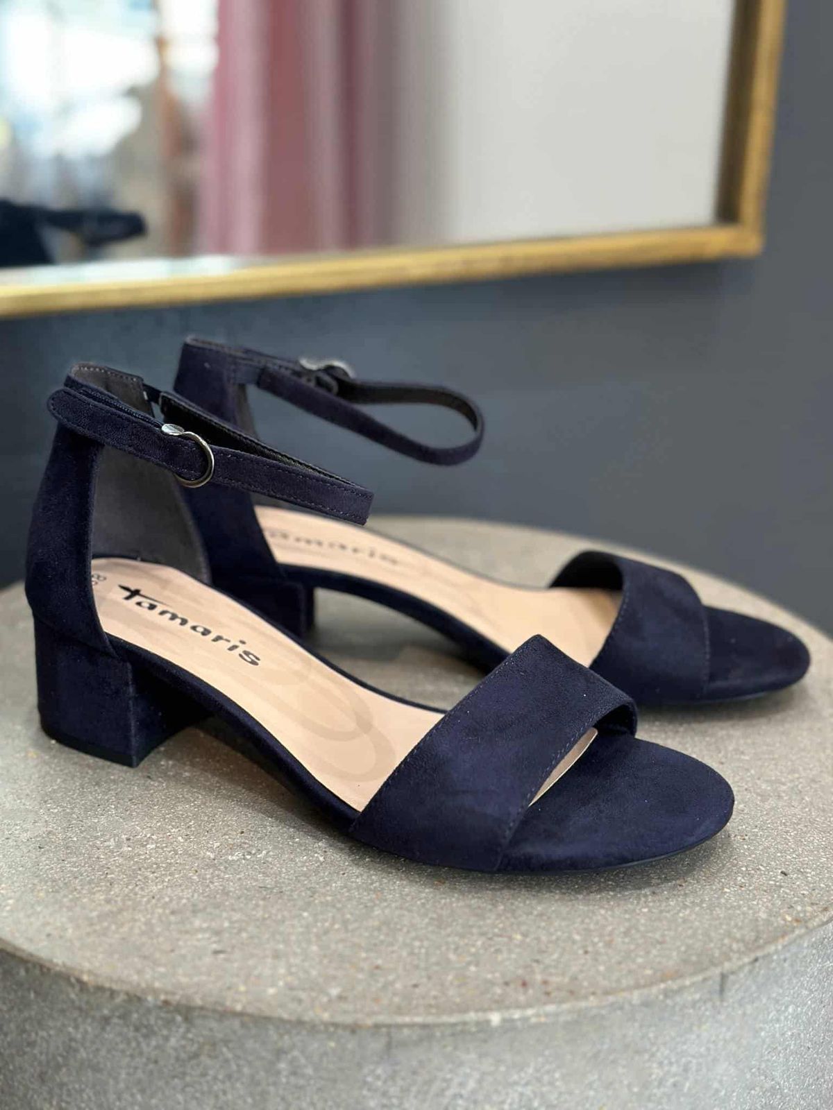 Tamaris Sandal med hæl-Navy 37