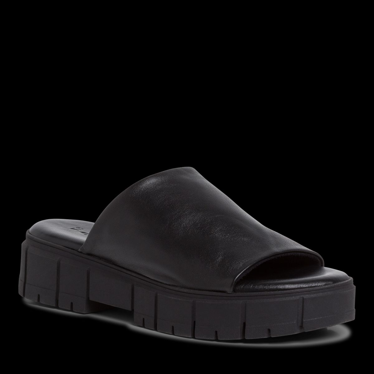 Tamaris - Slippers i skind, 44-0314 - Sort - 40