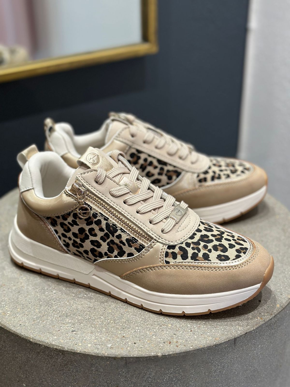 Tamaris Sneakers med lynlås-Leopard 37