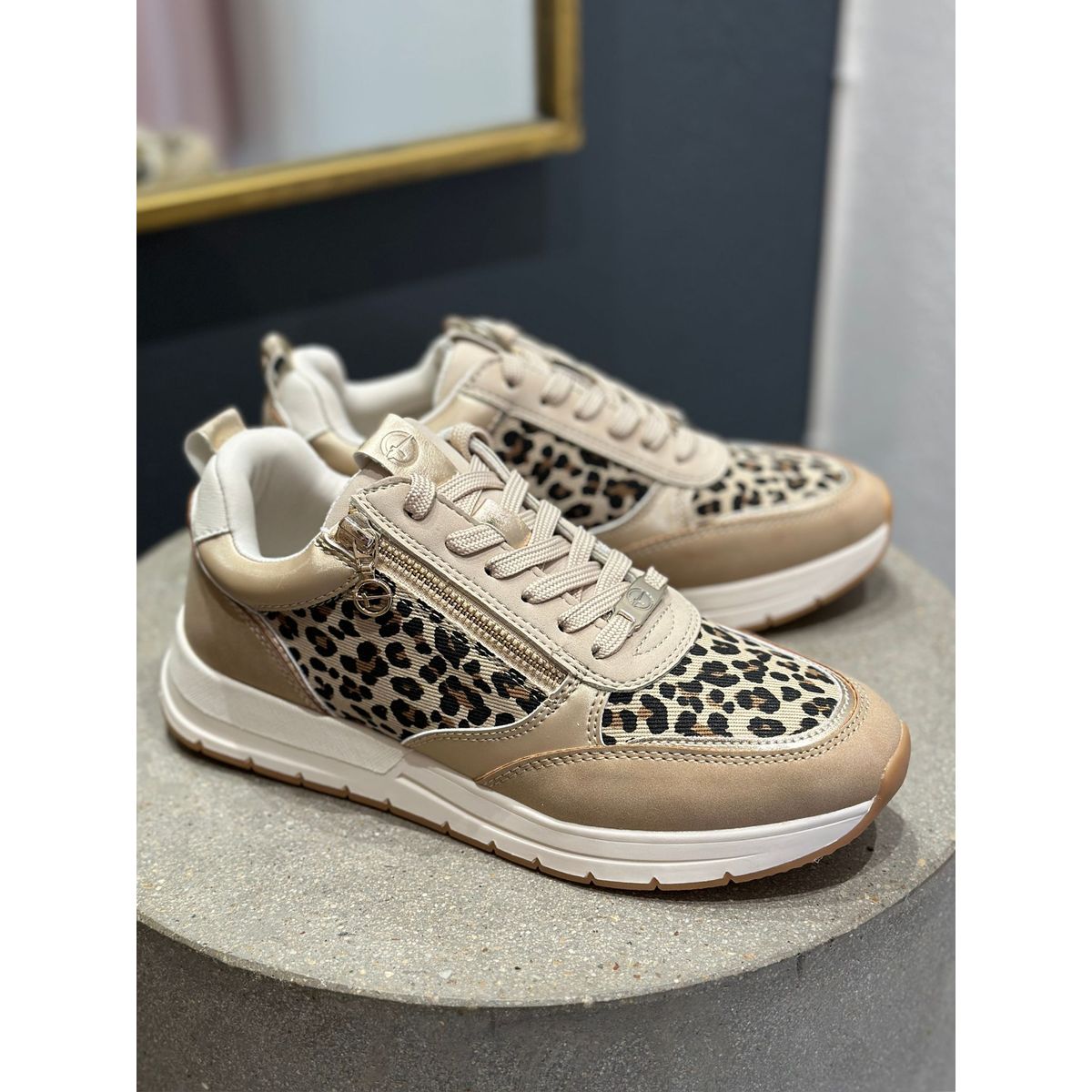 Tamaris Sneakers med lynlås-Leopard 39