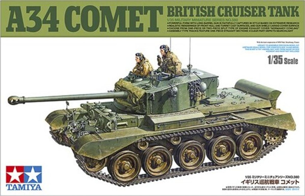 Tamiya - A34 Comet British Cruiser Tank Byggesæt - 1:35 - 35380