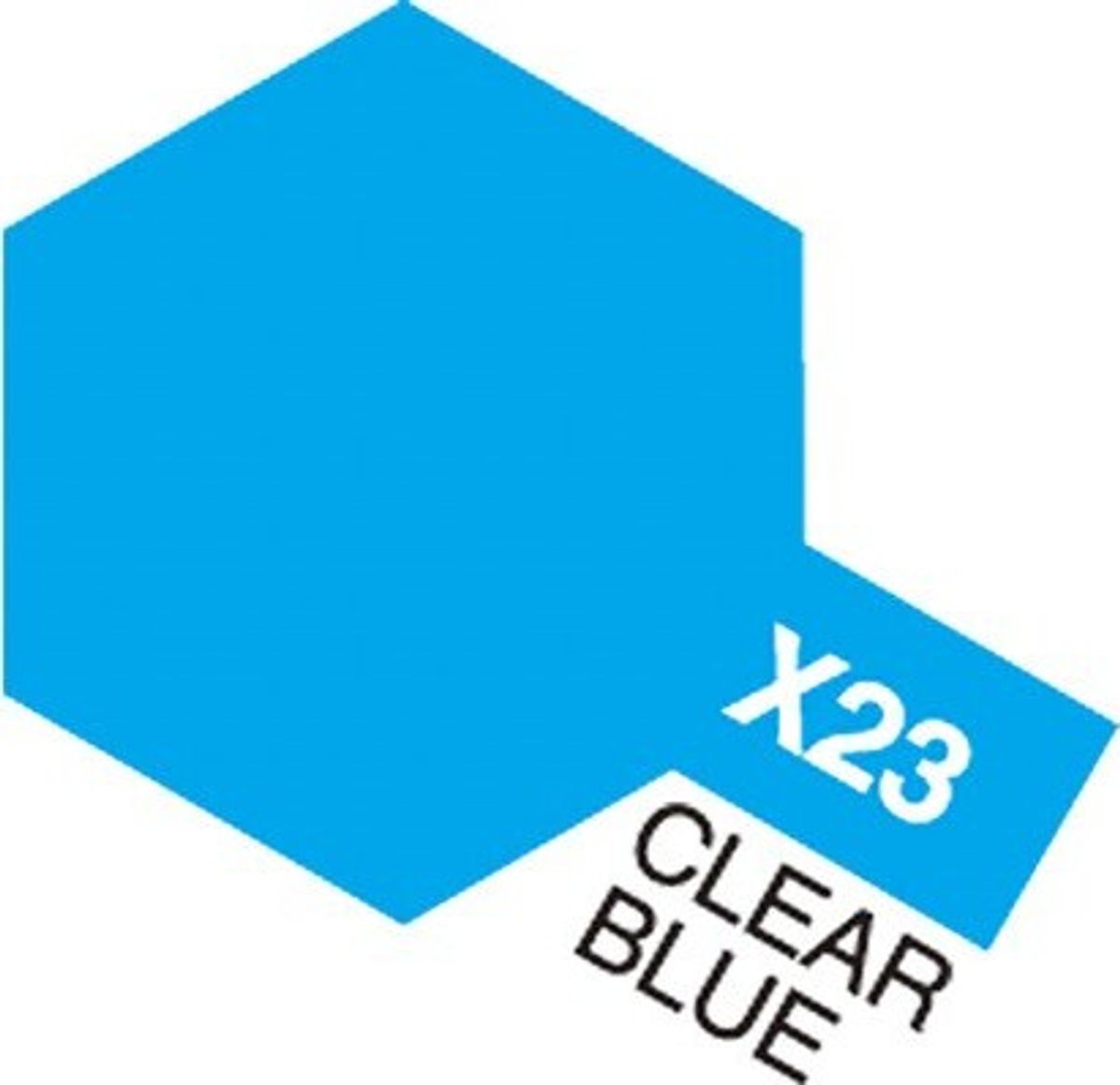 Tamiya - Acrylic Mini - X-23 Clear Blue Gloss 10 Ml - 81523