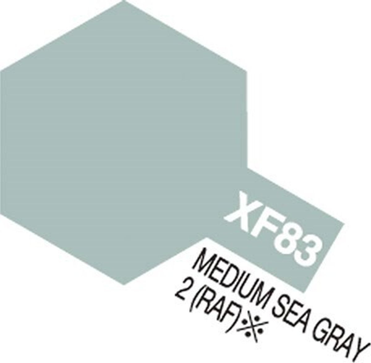 Tamiya - Acrylic Mini - Xf-83 Medium Sea Gray 2 Raf Semi Gloss 10 Ml - 81783