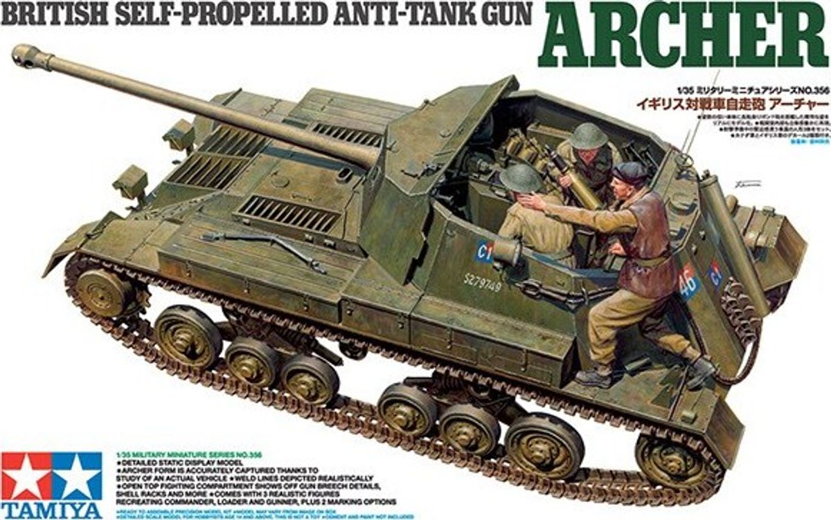 Tamiya - Archer British Self-propelled Anti-tank Gun Byggesæt - 1:35 - 35356