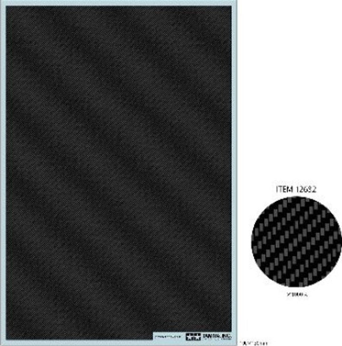 Tamiya - Carbon Decal - Twill Extra Fine - 12682