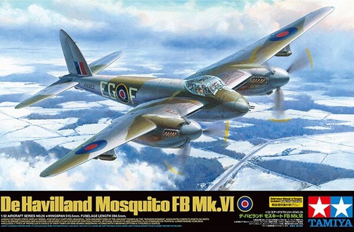 Tamiya - De Havilland Mosquito Fb Mk.vi Byggesæt - 1:32 - 60326