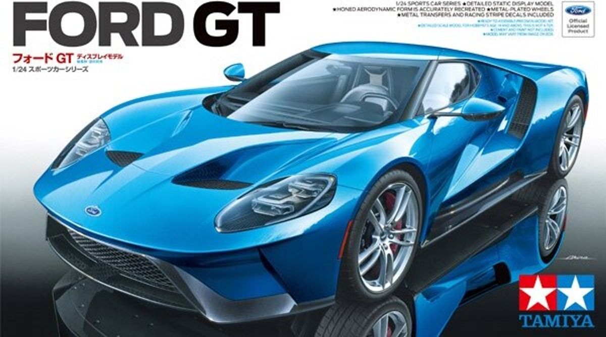 Tamiya - Ford Gt Modelbil Byggesæt - 1:24 - 24346