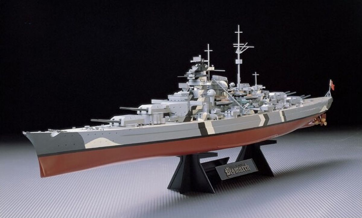 Tamiya - German Battleship Bismarck Byggesæt - 1:350 - 78013