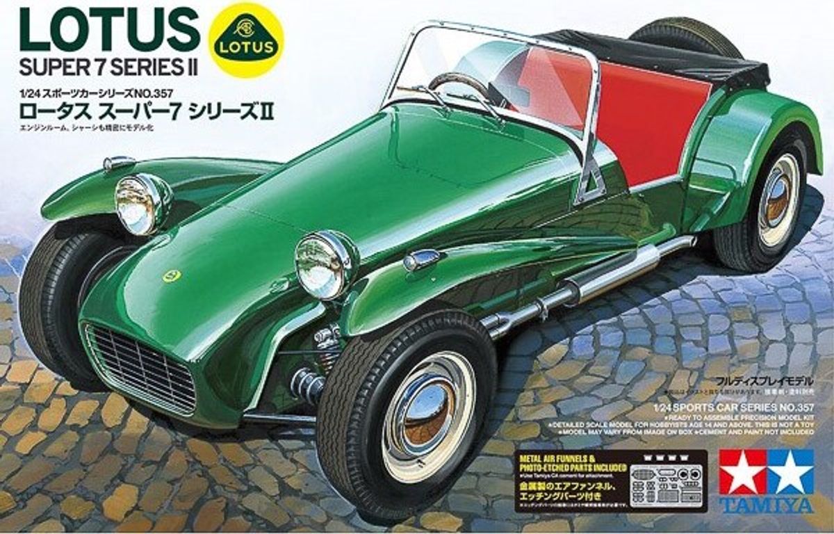 Tamiya - Lotus Super 7 Series Ii Modelbil Byggesæt - 1:24 - 24357