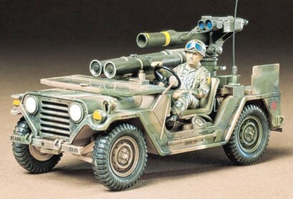 Tamiya - M151a2 Missile Launcher Bil Byggesæt - 1:35 - 35125