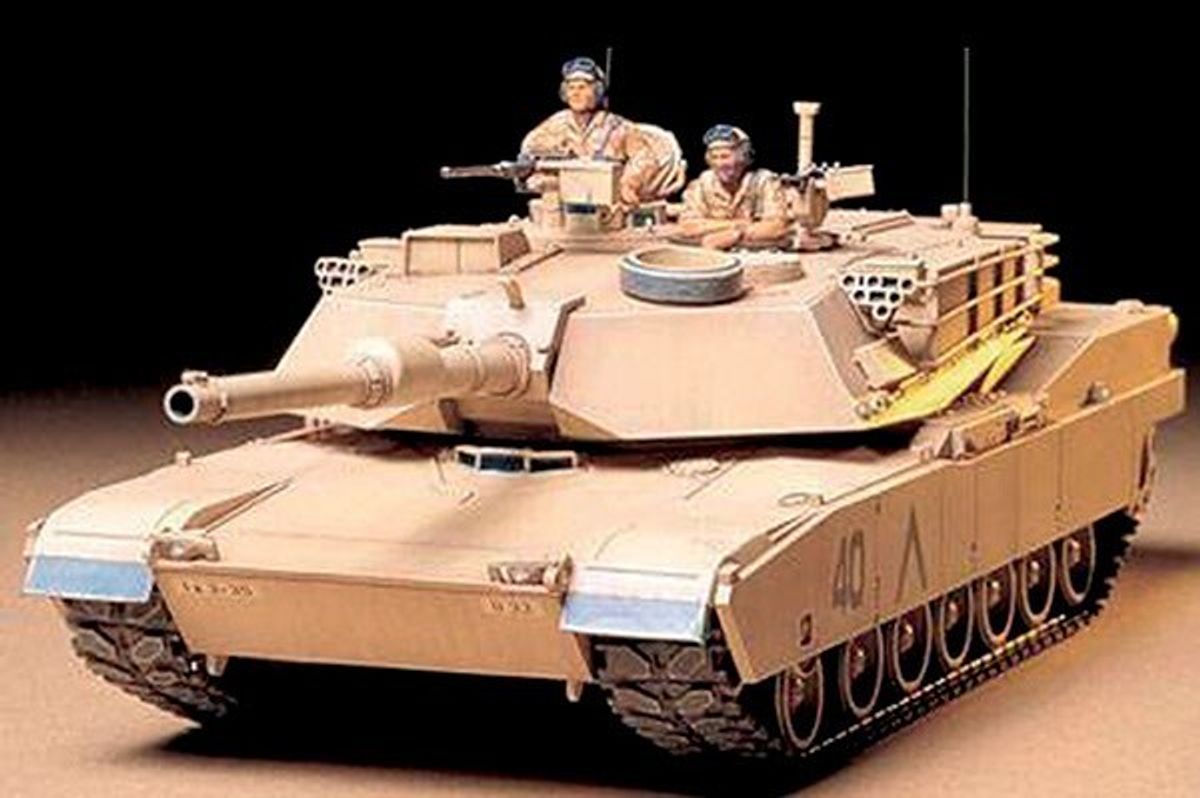 Tamiya - M1a1 Abrams Us 120mm Ds Tank Byggesæt - 1:35 - 35156