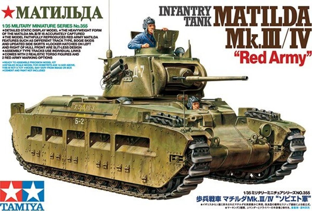 Tamiya - Matilda Red Army Mkiii/iv Infantry Tank Byggesæt - 1:35 - 35355