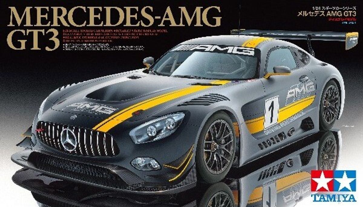 Tamiya - Mercedes-amg Gt3 Modelbil Byggesæt - 1:24 - 24345