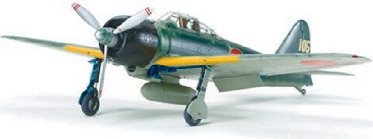 Tamiya - Mitsubishi A6m3/3a Zero Fighter Zeke Byggesæt - 1:48 - 61108