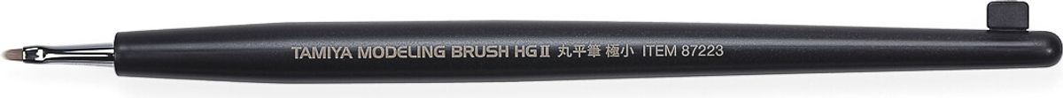 Tamiya - Modeling Brush Hg Ii Rounded Flat Brush - Extra Smal - 87223