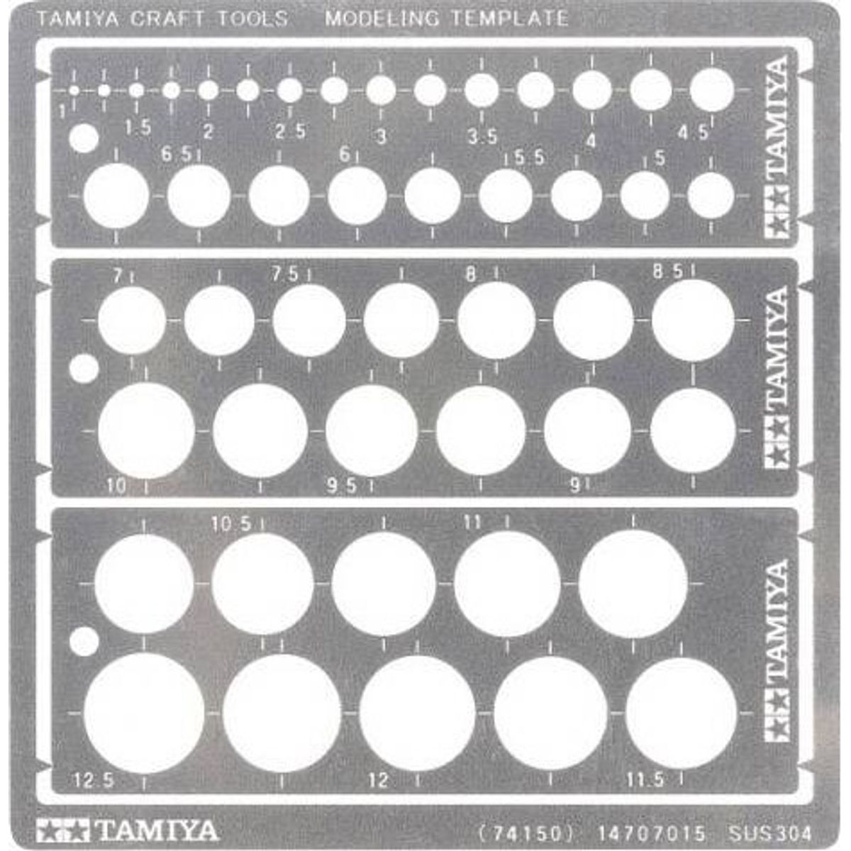 Tamiya - Modeling Template Round - 1-12.5 Mm - 74150