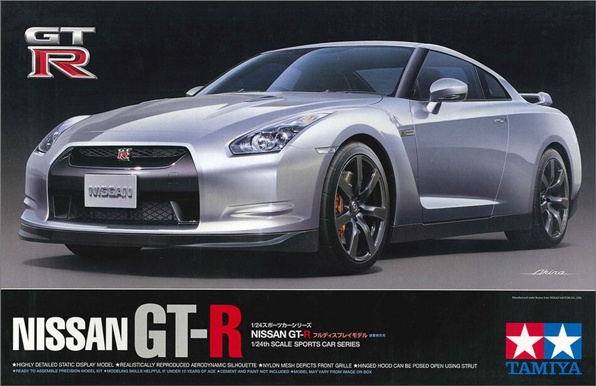 Tamiya - Nissan Gt-r Modelbil Byggesæt - 1:24 - 24300