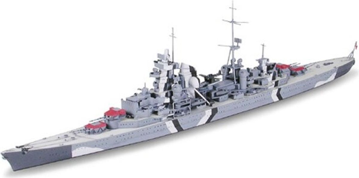 Tamiya - Prinz Eugen German Heavy Cruiser Byggesæt - 1:700 - 31805