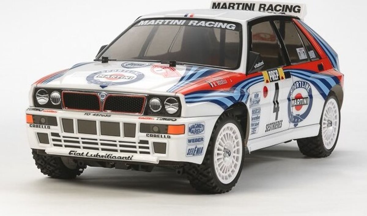 Tamiya - Rc Lancia Delta Tt-02 Fjernstyret Bil Byggesæt - 1:10 - 58570