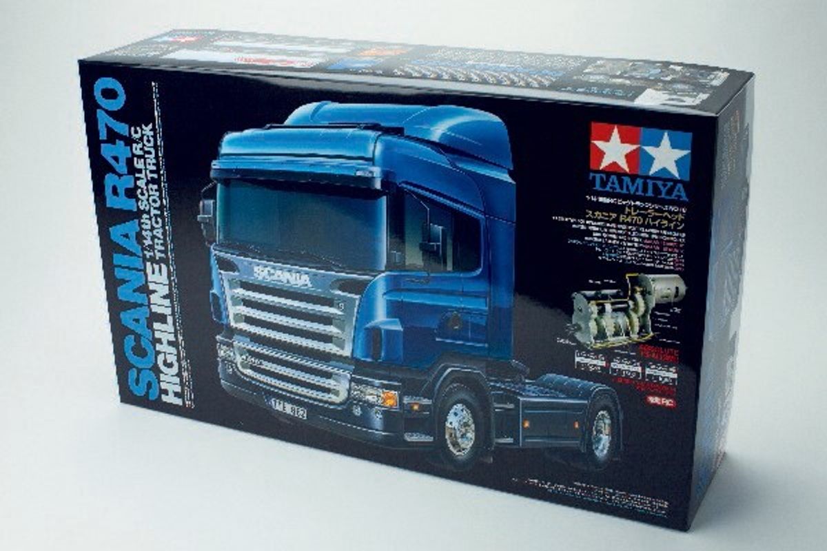 Tamiya - Rc Scania R470 Highline Fjernstyret Lastbil Byggesæt - 1:14 - 56318