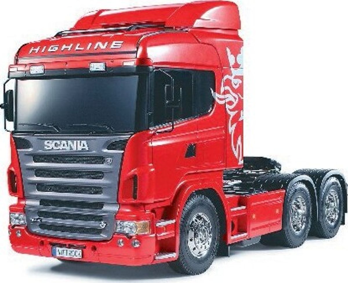 Tamiya - Rc Scania R620 6x4 Highliner Fjernstyret Lastbil Byggesæt - 1:14 - 56323