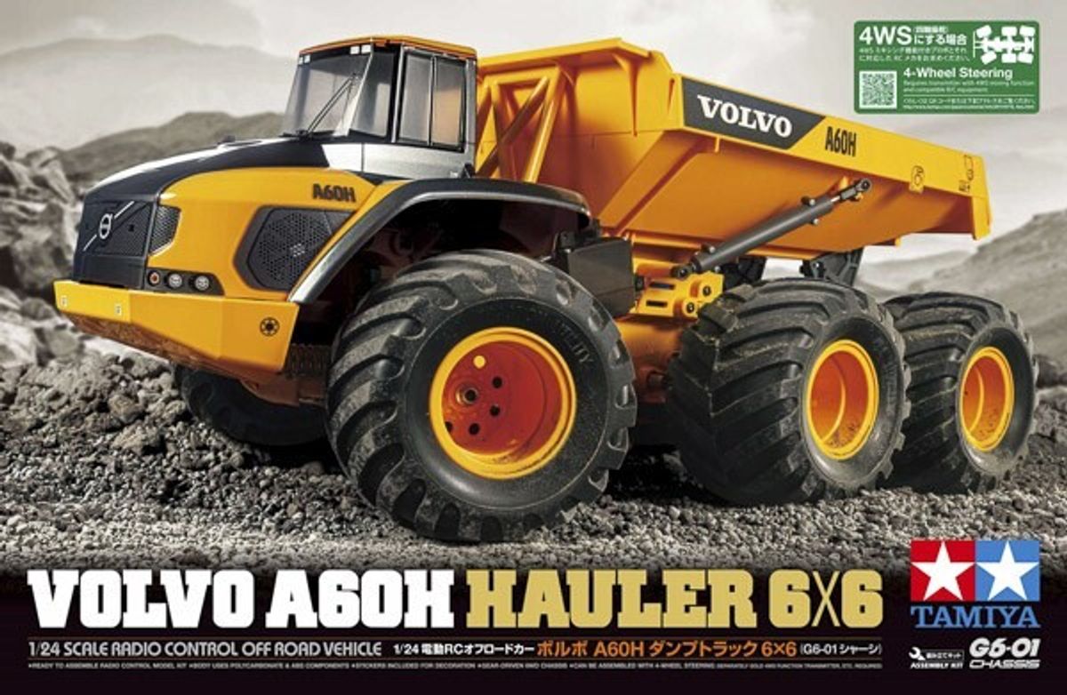 Tamiya - Rc Volvo A60a Hauler 6x6 G6-01 Fjernstyret Bil Byggesæt - 1:24 - 58676