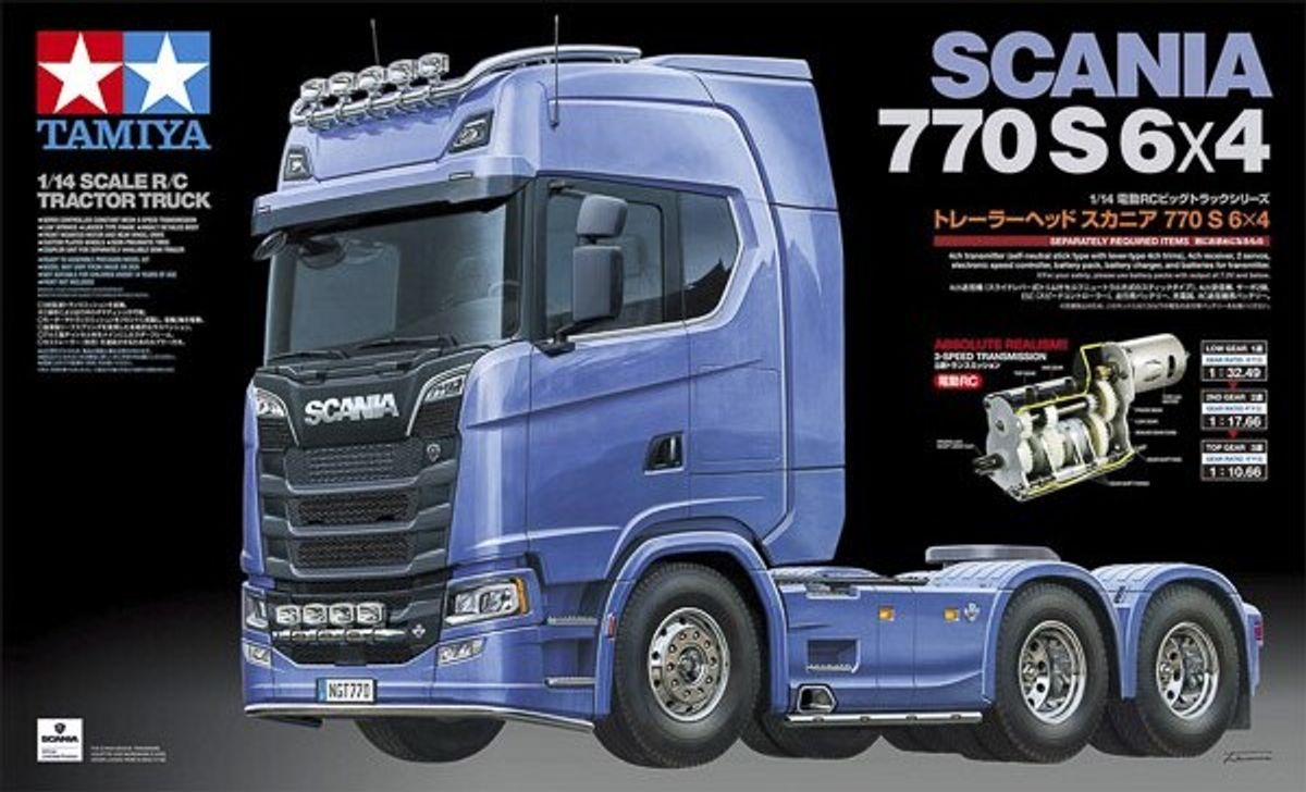 Tamiya - Scania 770 S 6x4 R/c Fjernstyret Lastbil - 1/14 - 56368