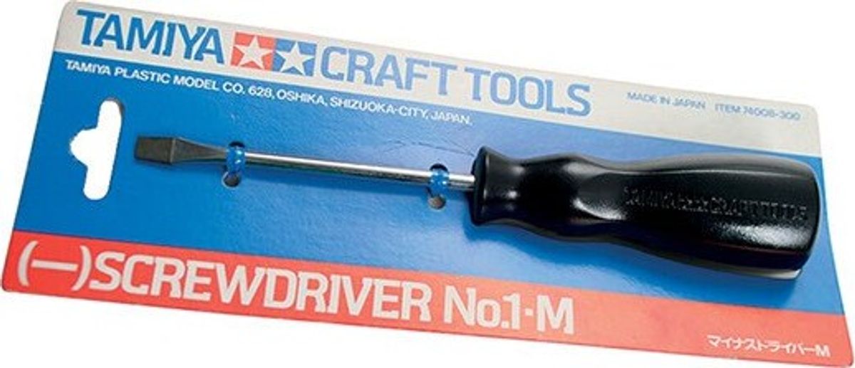 Tamiya - Screwdriver No. 1 M - Flad Skruetrækker - 74008