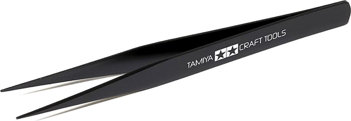 Tamiya - Straight Tweezers - Lige Hobby Pincet - 74004