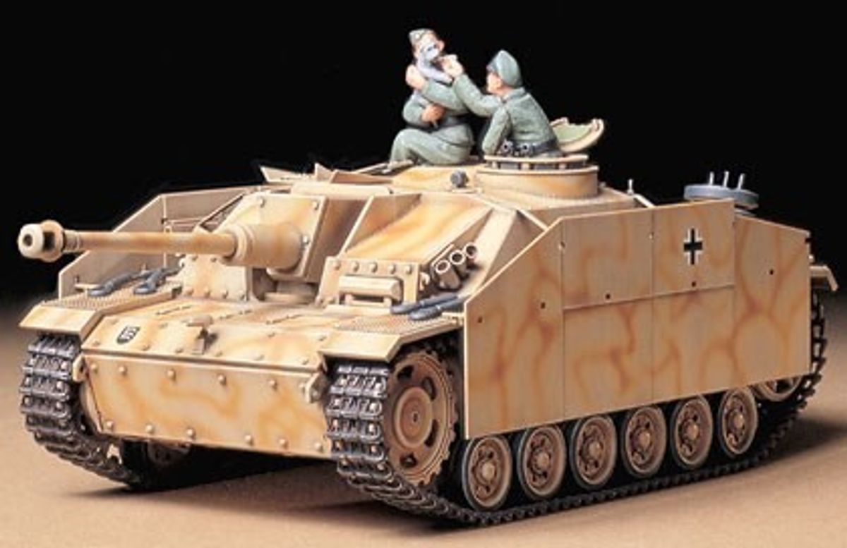 Tamiya - Sturmgeschutz Iii Ausg Early Tank Byggesæt - 1:35 - 35197