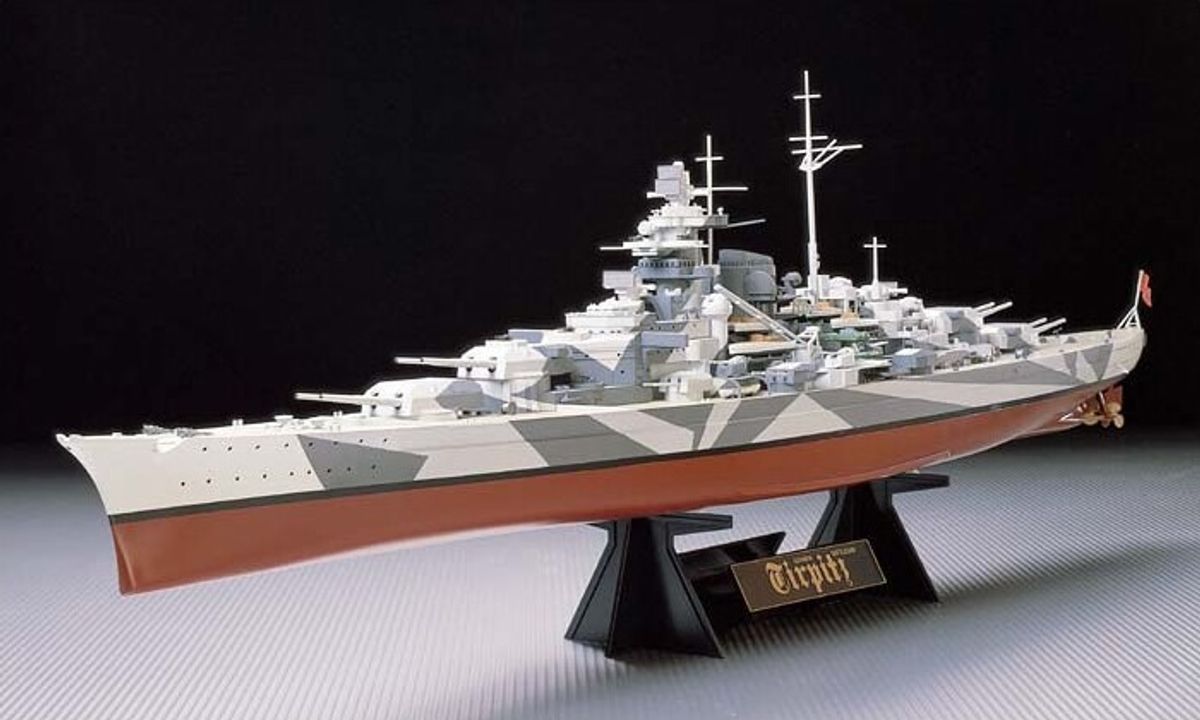 Tamiya - Tirpitz German Battleship Byggesæt - 1:350 - 78015