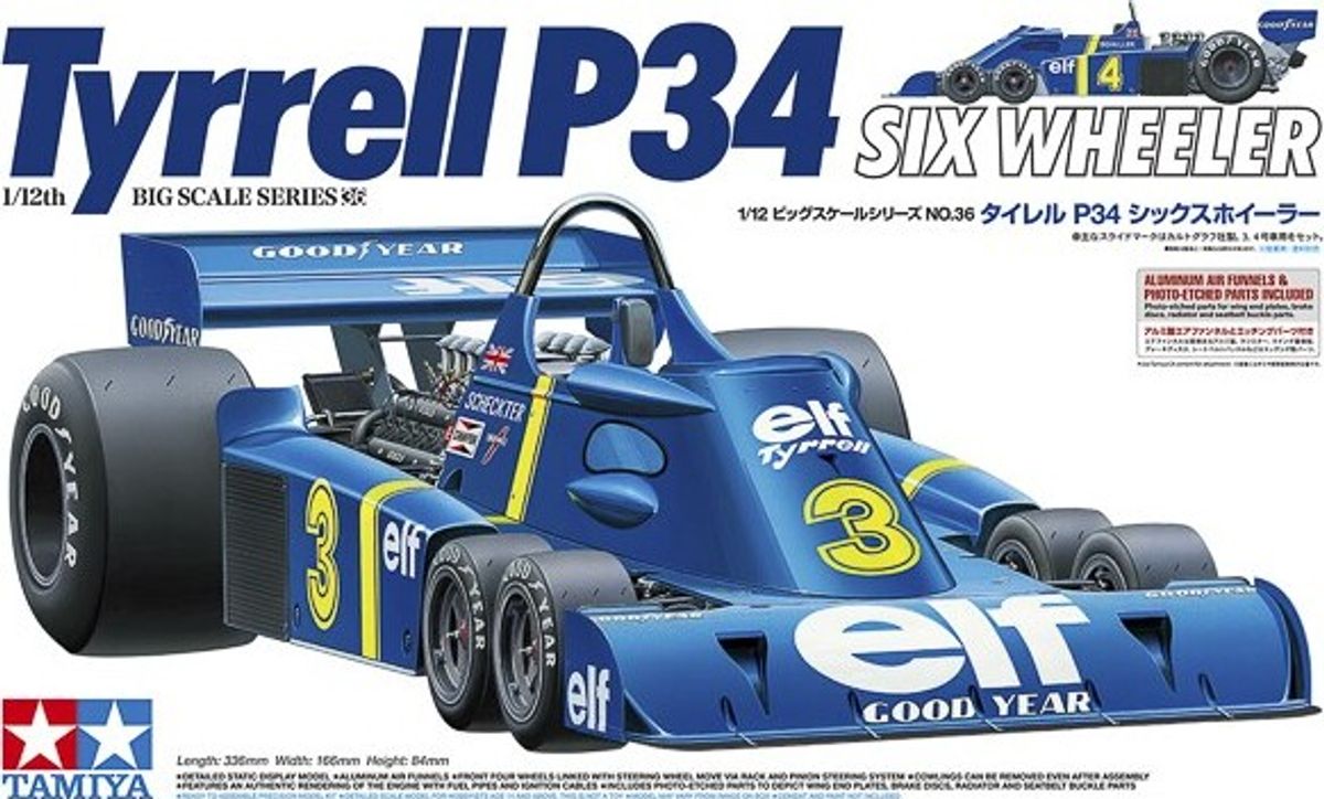 Tamiya - Tyrrell P34 Six Wheeler Photo-etched Parts Byggesæt - 1:12 - 12036