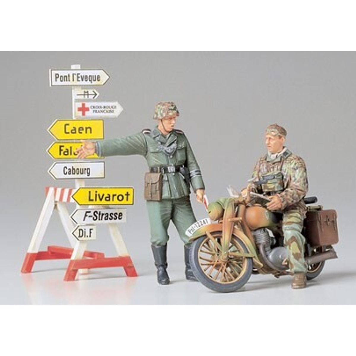 Tamiya - Tysk Motorcykel Ordonnans - Model Figurer - 1/35 - 35241