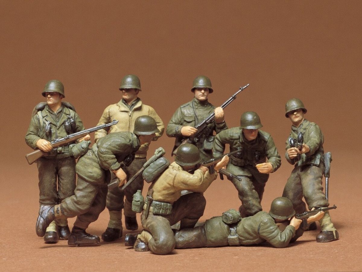 Tamiya - Us Infantry West European Theater - Model Figurer - 1:35 - 35048